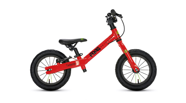 Röd 12" barncykel, Frog Tadpole, hos Maltes cykel